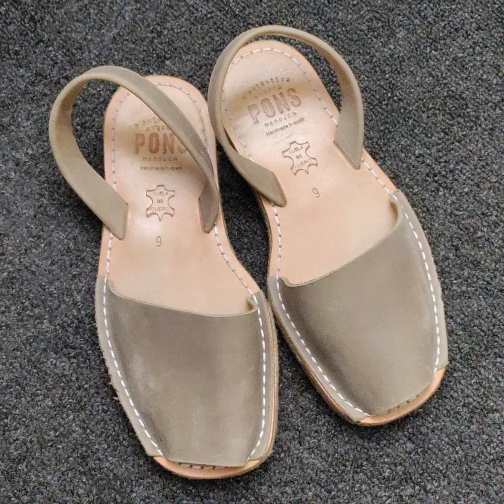 PONS Avarcas Leather Classic Style Sandals